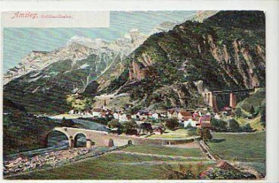 Amsteg Gotthardbahn ca 1915 Schweiz