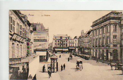 Arras Frankreich Theater und Strasse  1915