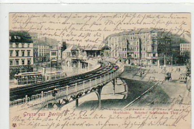 Berlin Kreuzberg Hochbahn Bahnhof Schlesisches Thor 1903