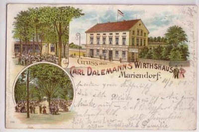 Berlin Mariendorf Litho Witshaus Car Dalemanns 1900