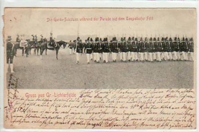 Berlin Lichterfelde Militär Parade Garde-Schützen 1901