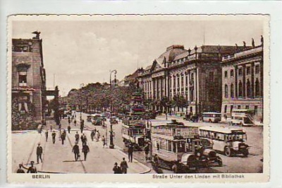 Berlin Mitte Unter den Linden Bibliothek 1929