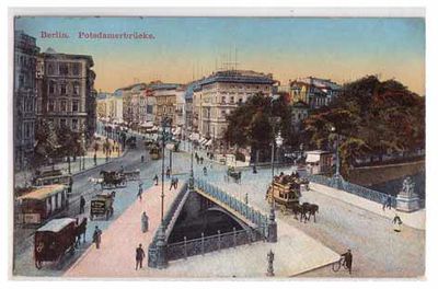 Berlin Tiergarten Potsdamerbrücke 1914