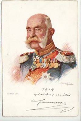 Adel Monarchie Kasier Franz Österreich Künstlerkarte