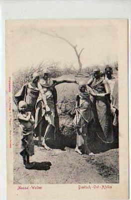 Deutsch-Ost-Afrika Kolonien Massai-Frauen Trachten