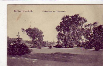 Berlin Lichterfelde Anlagen am Teltowkanal 1914