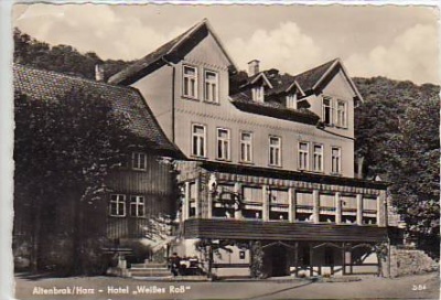 Altenbrak Bodetal,Harz Hotel Weißes Roß 1958