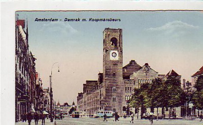 Amsterdam Damrak vor 1945 Niederlande