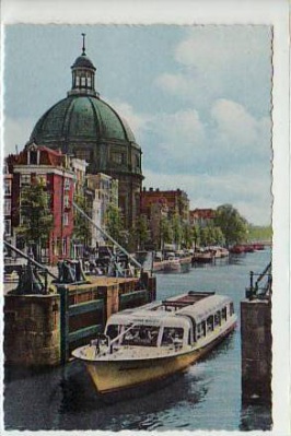 Amsterdam Motorschiff ca 1960 Niederland