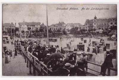 Ahlbeck An der Landungsbrücke 1920