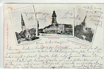 Salzwedel in der Altmark Kirche,Rathaus 1903