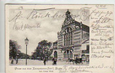 Berlin Tiergarten Kronprinzen-Zelt 1901