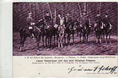 Adel Monarchie Kaiser-Familie,Kaiserhaus von Preussen 1899