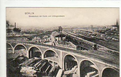 Berlin Kreuzberg Gleisdreieck Hochbahn,Untergrundbahn