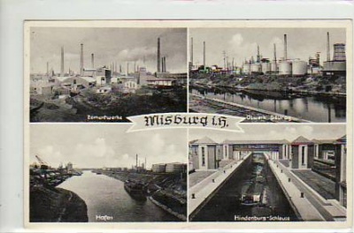 Misburg Hannover Ölwerk,Zementwerk,Schleuse ca 1940