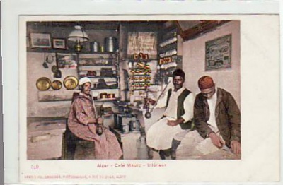 Alger-Algier Cafe Maure ca 1900 Algerien-Afrika