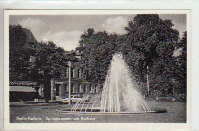 Berlin Pankow Springbrunnen am Rathaus 1961