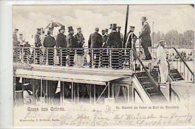 Berlin Grünau Kaiser auf der Alexandria 1904