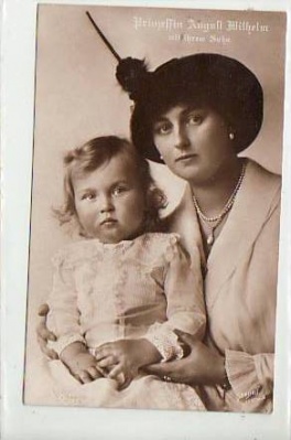 Adel Monarchie Prinzessin August Wilhelm von Preussen und Kind