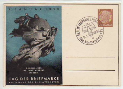 Berlin Tag der Briefmarke Privat-Ganzsache 1938