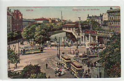Berlin Kreuzberg Hochbahn Hallesches Tor 1910