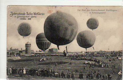 Berlin Wilmersdorf-Schmargendorf Ballon-Wetfahrten 1908