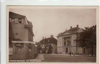Bernburg an der Saale Theater Foto Karte ca1925