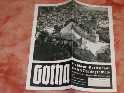 Gotha Stadtführer,Gaststätten Thüringen 1937