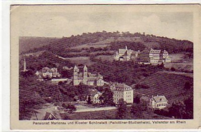 Vallendar am Rhein Kloster Schönstatt 1916