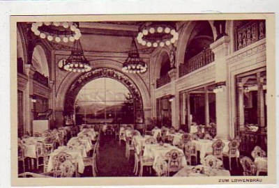 Berlin Mitte Restaurant Zum Löwenbräu Haus Vaterland ca 1925