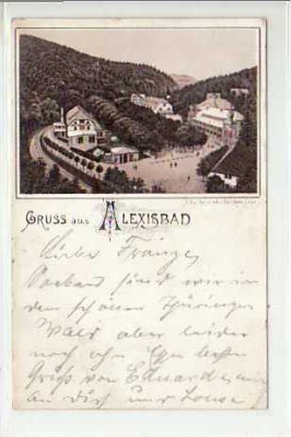 Alexisbad bei Quedlinburg Ansichtskarten Vorläufer von 1894